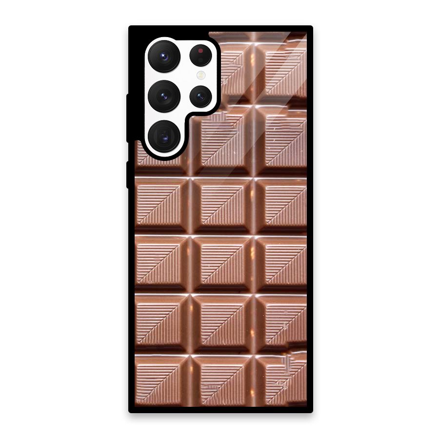 Chocolate Tiles Glass Back Case for Galaxy S22 Ultra 5G