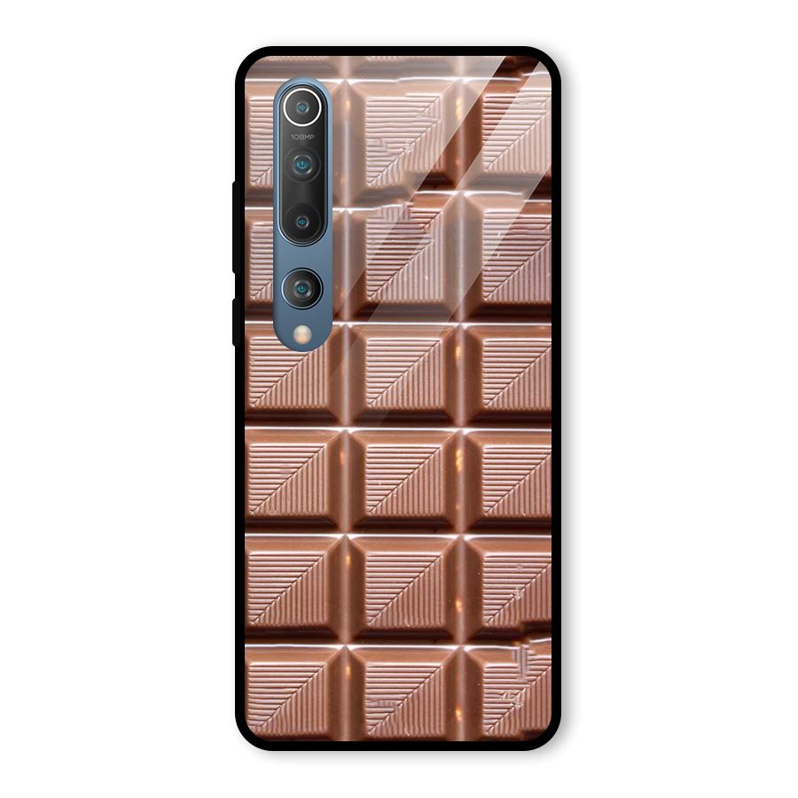 Chocolate Tiles Glass Back Case for Mi 10