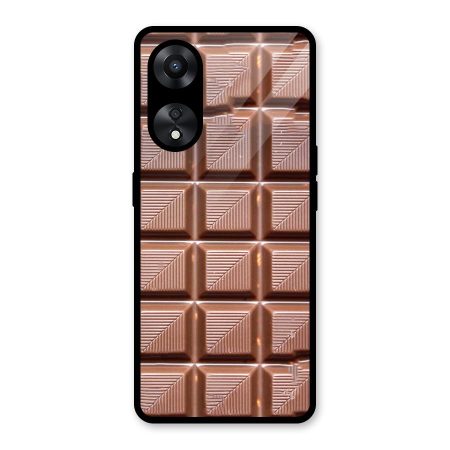 Chocolate Tiles Glass Back Case for Oppo A78
