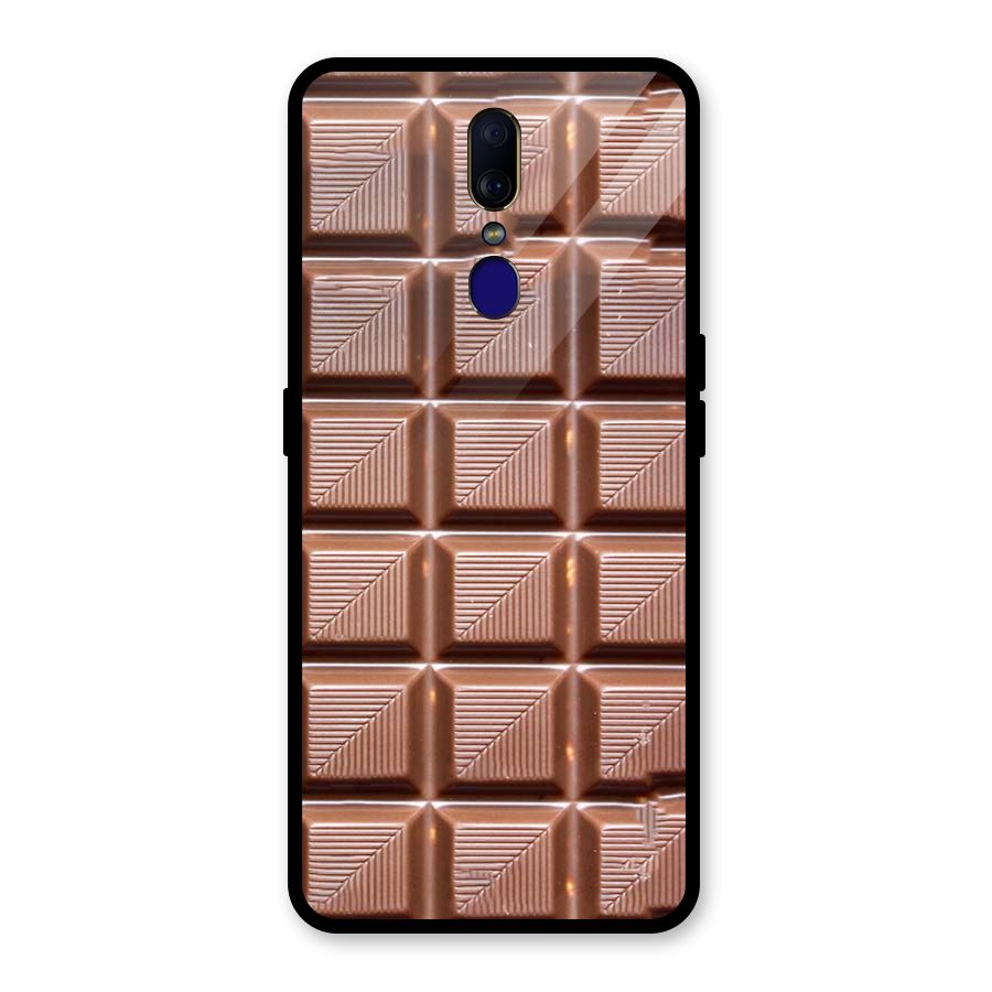 Chocolate Tiles Glass Back Case for Oppo F11