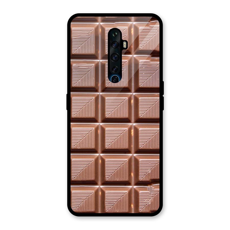 Chocolate Tiles Glass Back Case for Oppo Reno2 F