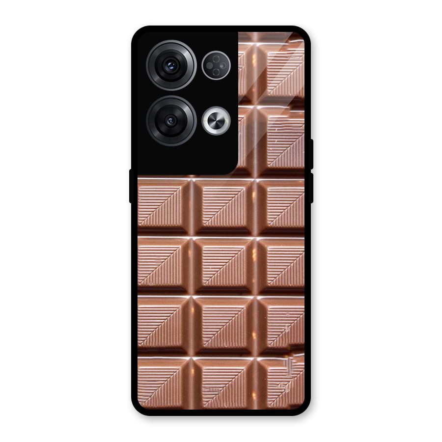 Chocolate Tiles Glass Back Case for Oppo Reno8 Pro 5G