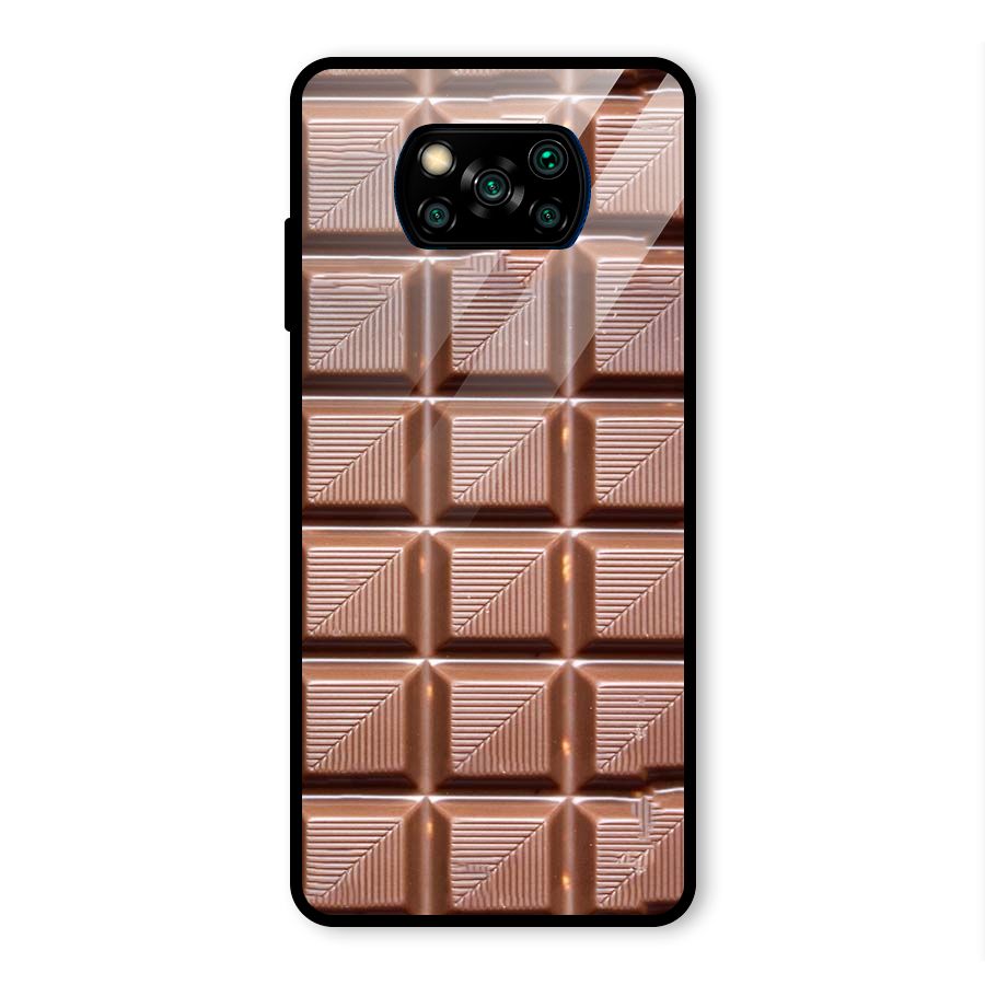 Chocolate Tiles Glass Back Case for Poco X3 Pro