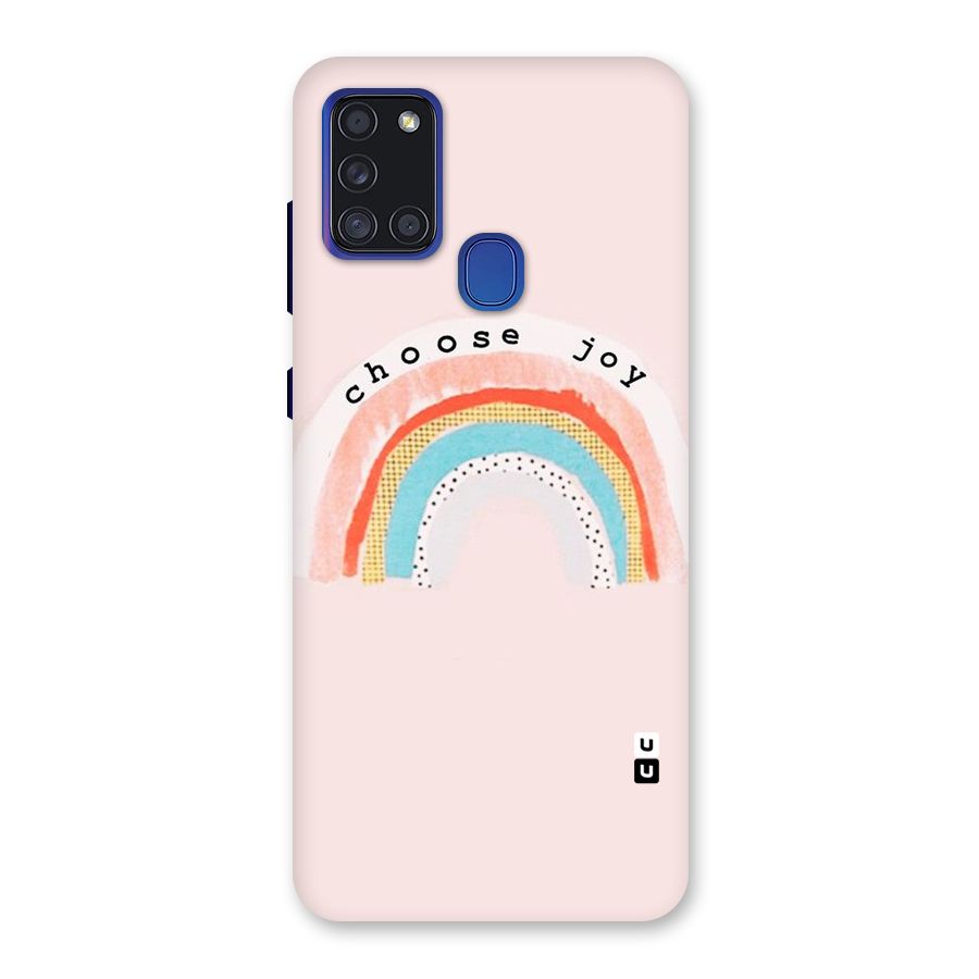 Choose Joy Back Case for Galaxy A21s