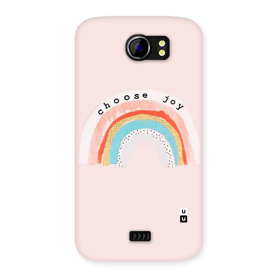 Choose Joy Back Case for Micromax Canvas 2 A110