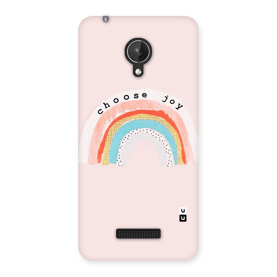 Choose Joy Back Case for Micromax Canvas Spark Q380