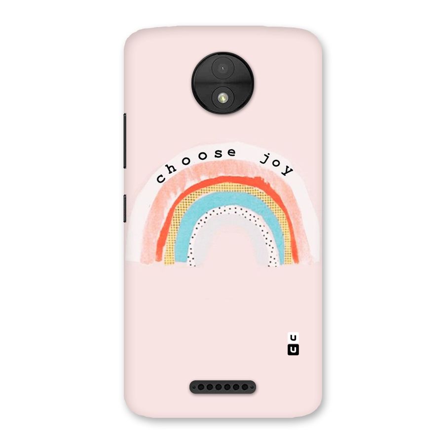 Choose Joy Back Case for Moto C