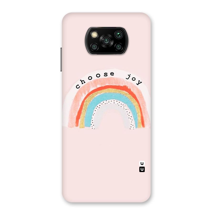 Choose Joy Back Case for Poco X3