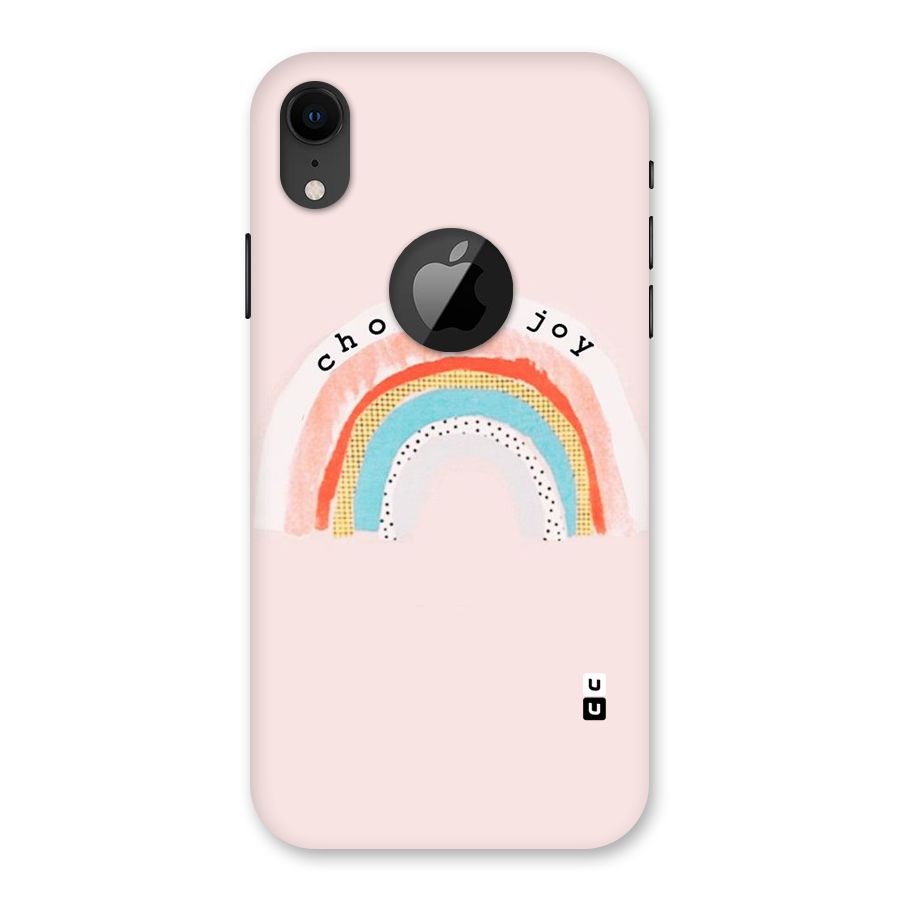 Choose Joy Back Case for iPhone XR Logo Cut