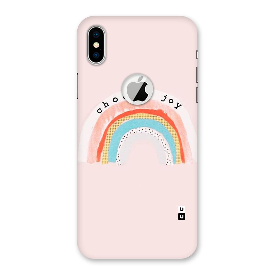 Choose Joy Back Case for iPhone X Logo Cut