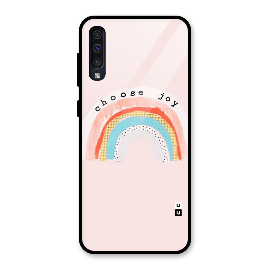 Choose Joy Glass Back Case for Galaxy A50