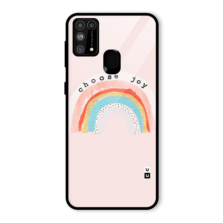 Choose Joy Glass Back Case for Galaxy F41