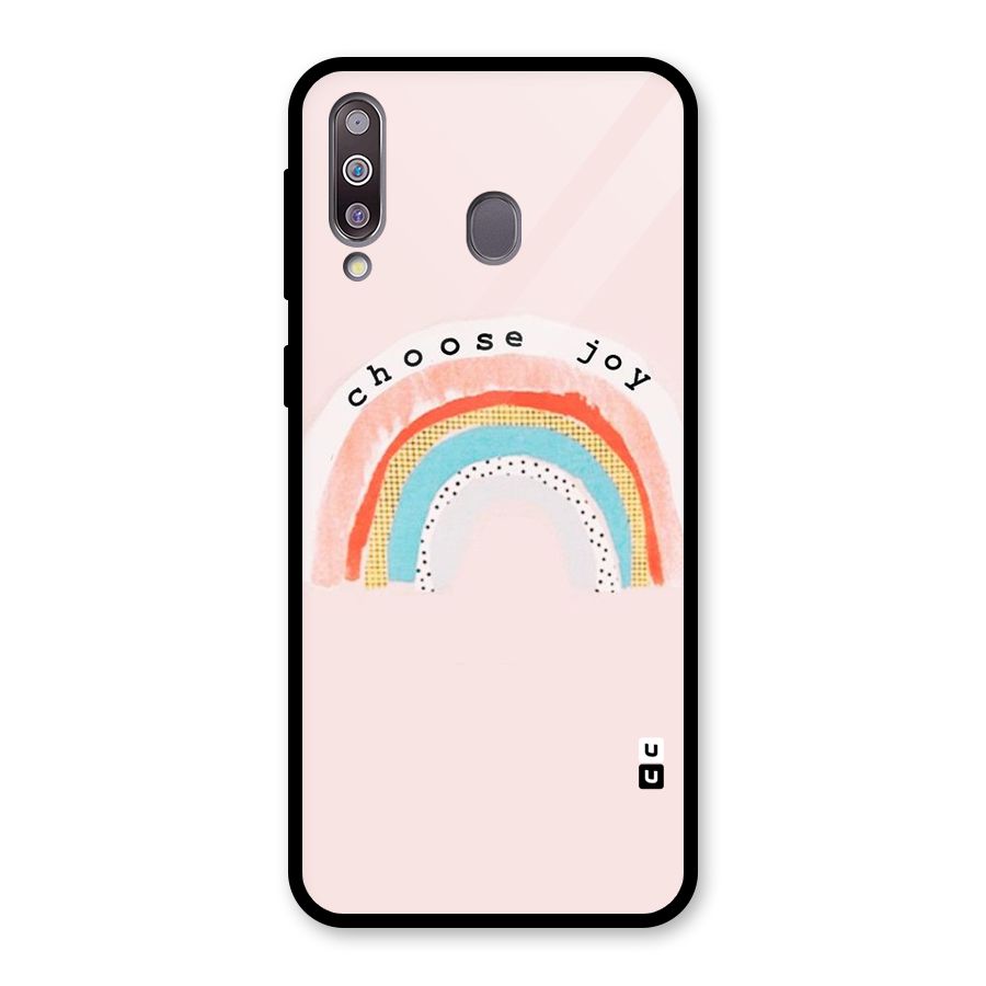 Choose Joy Glass Back Case for Galaxy M30