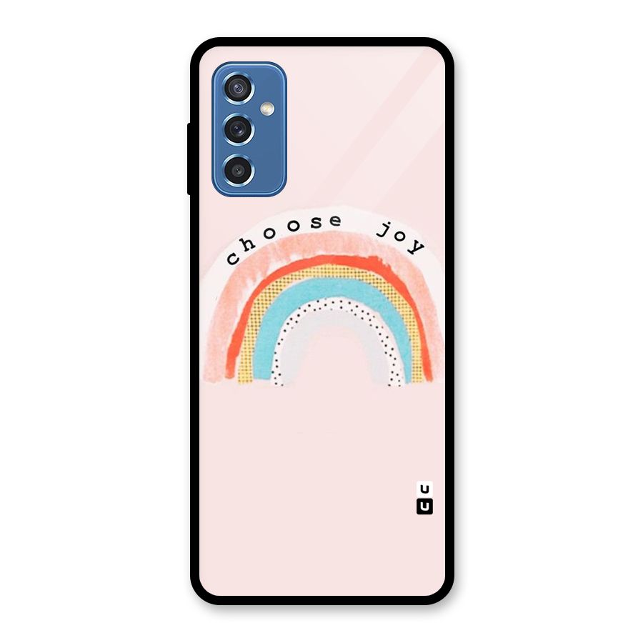 Choose Joy Glass Back Case for Galaxy M52 5G