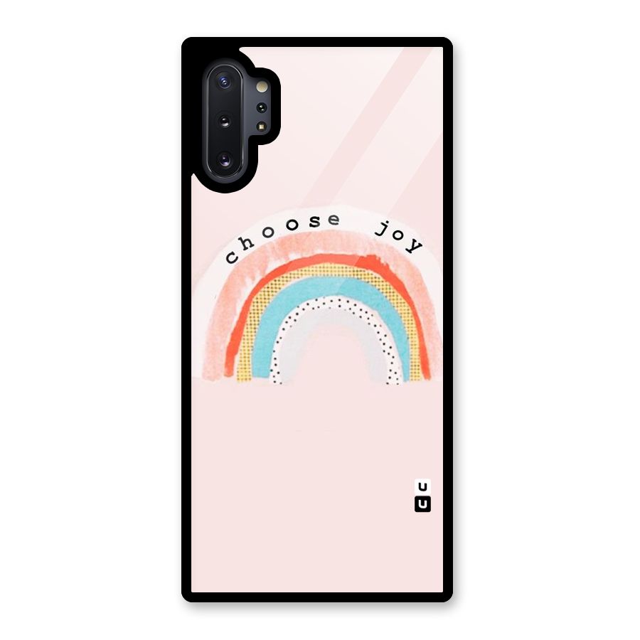 Choose Joy Glass Back Case for Galaxy Note 10 Plus