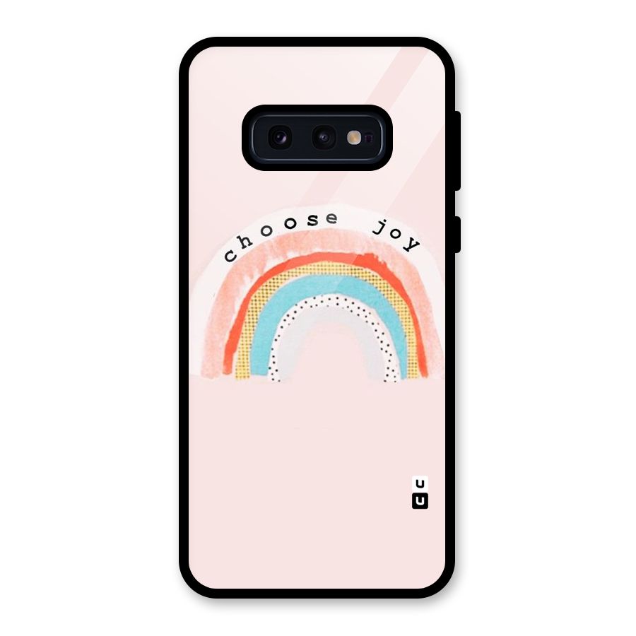 Choose Joy Glass Back Case for Galaxy S10e