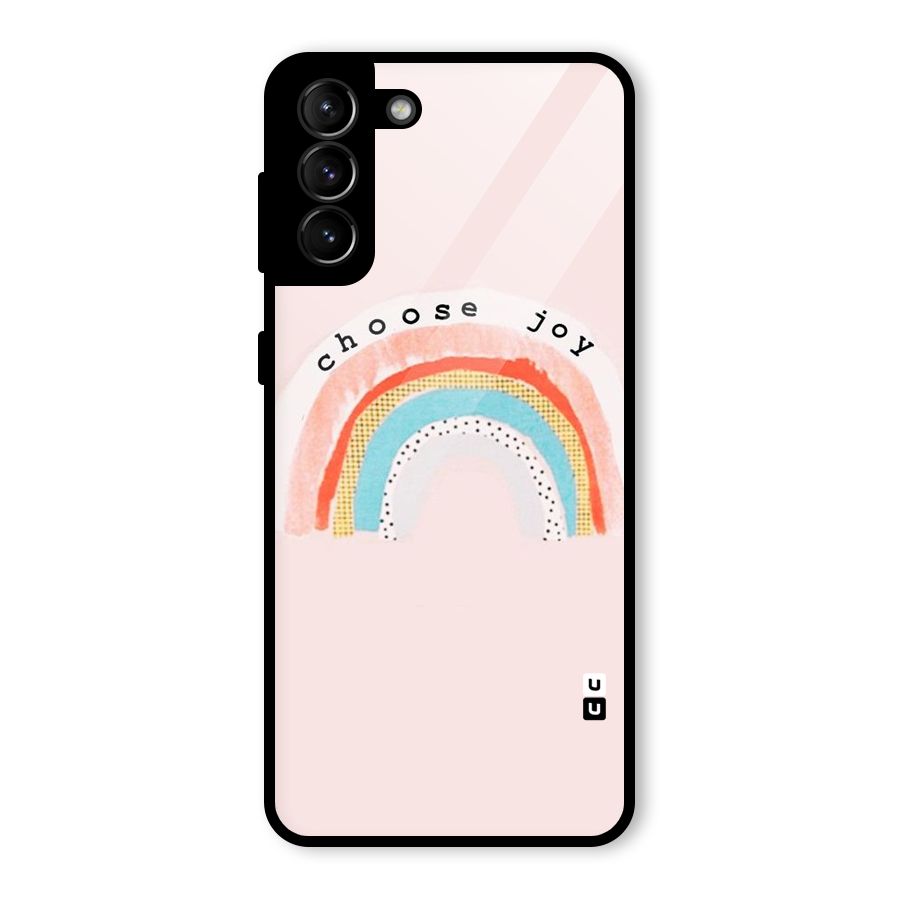 Choose Joy Glass Back Case for Galaxy S21 Plus