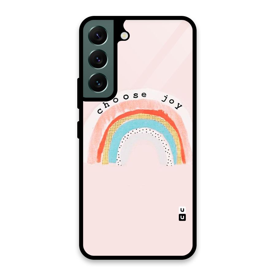 Choose Joy Glass Back Case for Galaxy S22 5G
