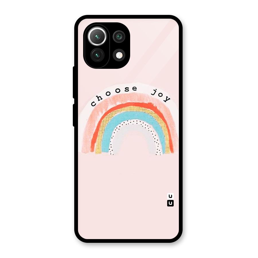 Choose Joy Glass Back Case for Mi 11 Lite