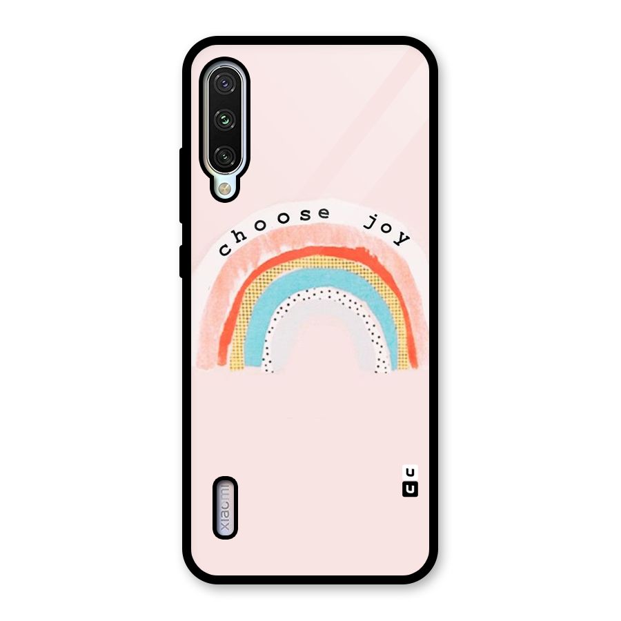 Choose Joy Glass Back Case for Mi A3