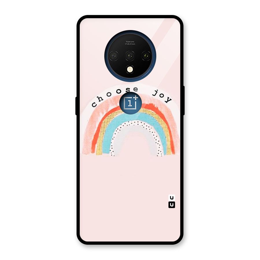 Choose Joy Glass Back Case for OnePlus 7T