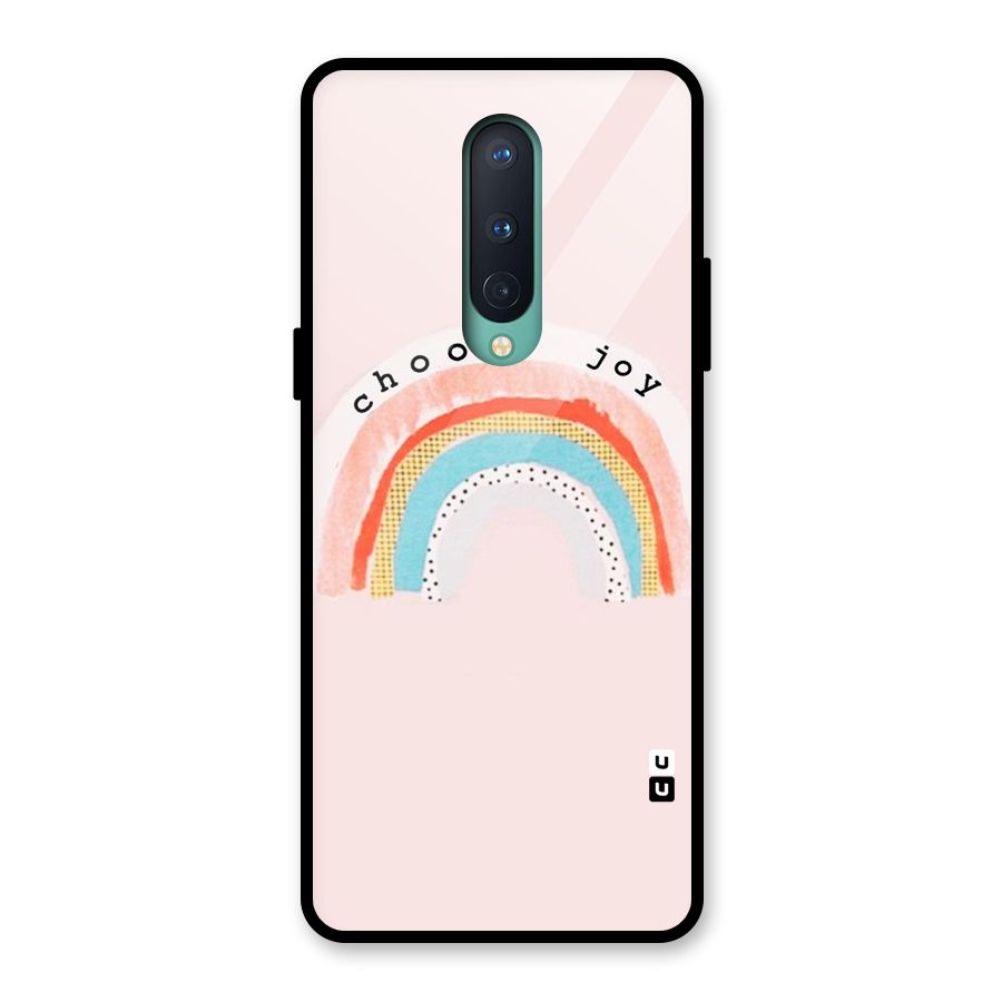 Choose Joy Glass Back Case for OnePlus 8