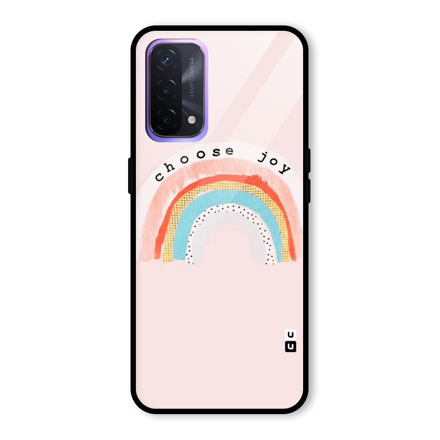 Choose Joy Glass Back Case for Oppo A74 5G