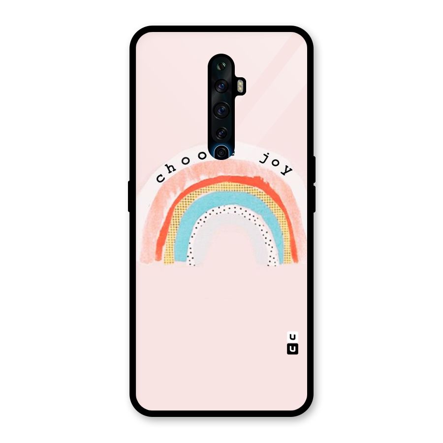 Choose Joy Glass Back Case for Oppo Reno2 F
