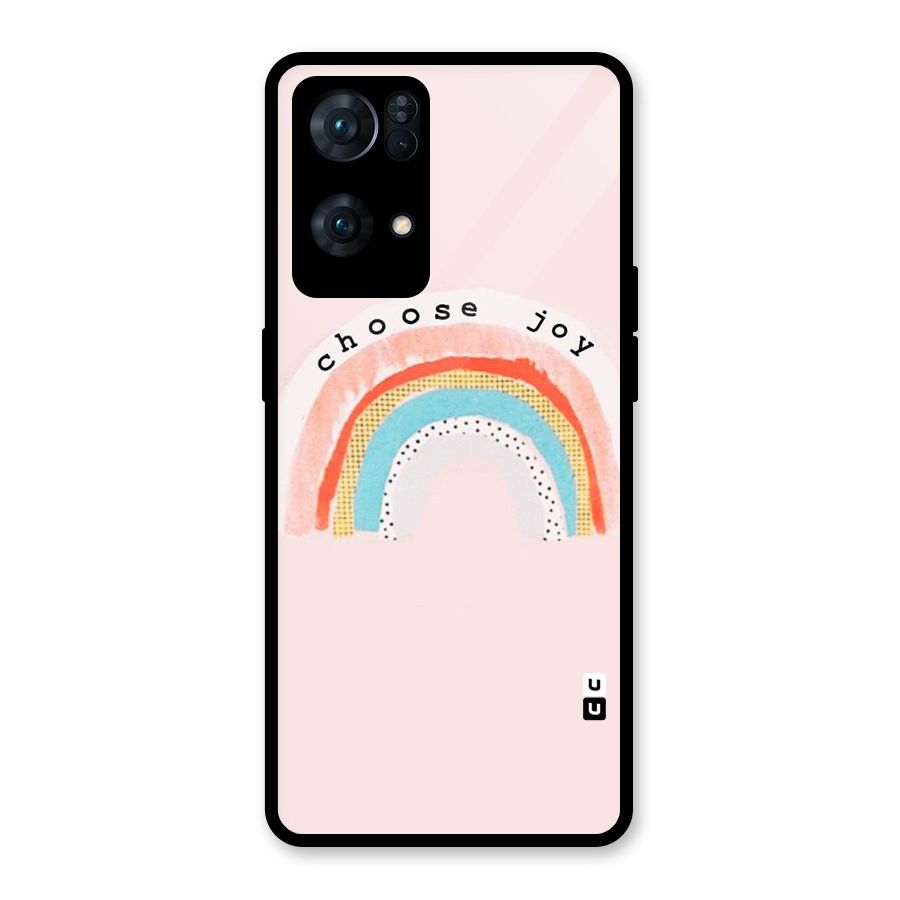 Choose Joy Glass Back Case for Oppo Reno7 Pro 5G
