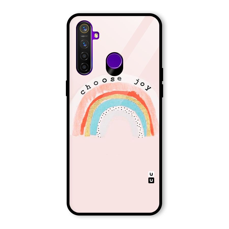 Choose Joy Glass Back Case for Realme 5 Pro