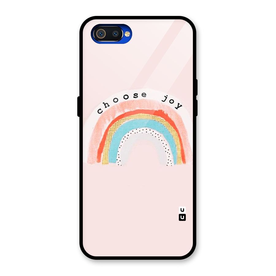 Choose Joy Glass Back Case for Realme C2