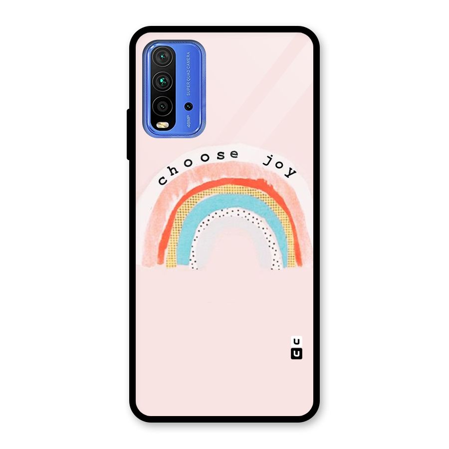 Choose Joy Glass Back Case for Redmi 9 Power