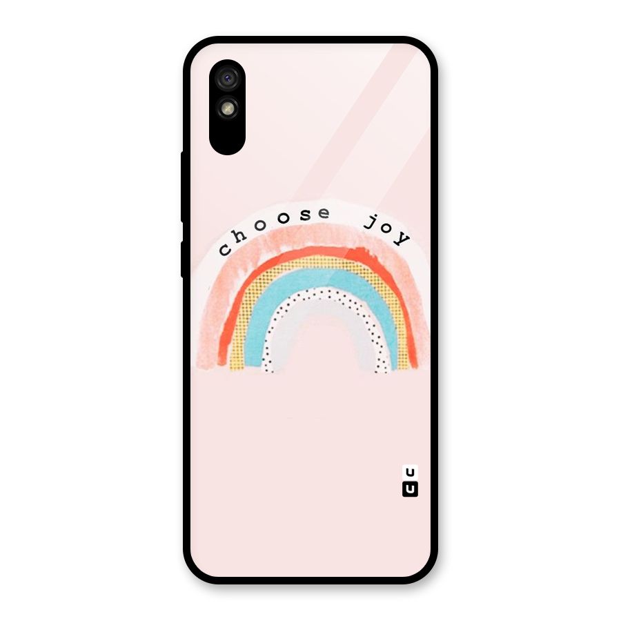 Choose Joy Glass Back Case for Redmi 9i