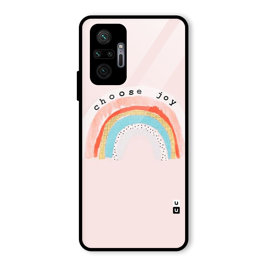 Choose Joy Glass Back Case for Redmi Note 10 Pro