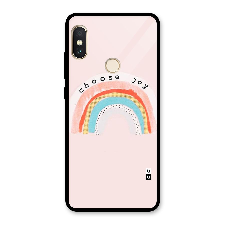 Choose Joy Glass Back Case for Redmi Note 5 Pro