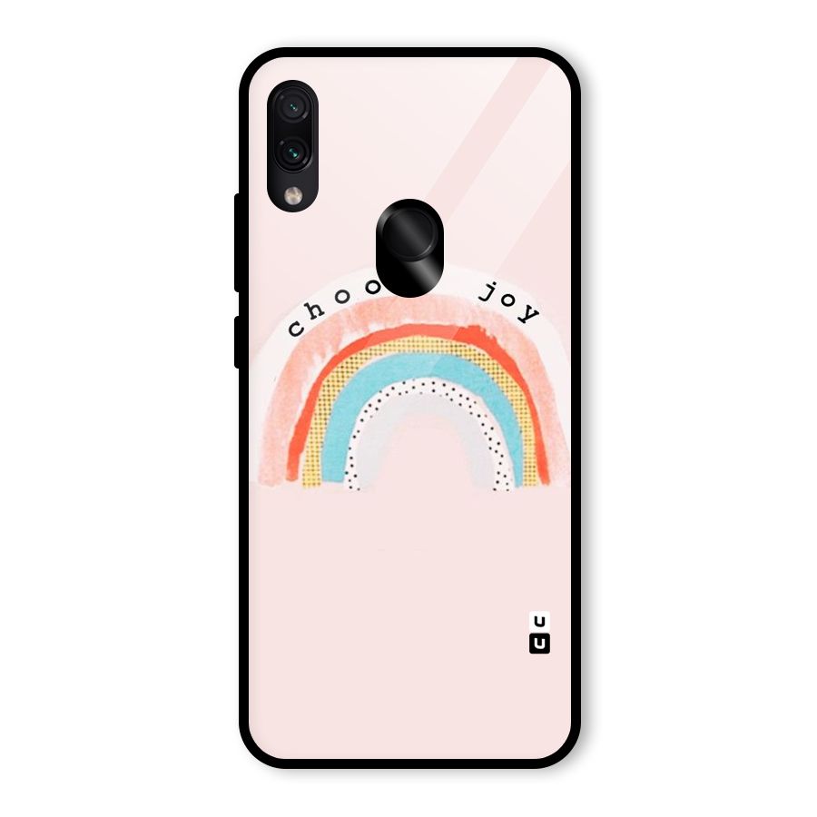 Choose Joy Glass Back Case for Redmi Note 7 Pro