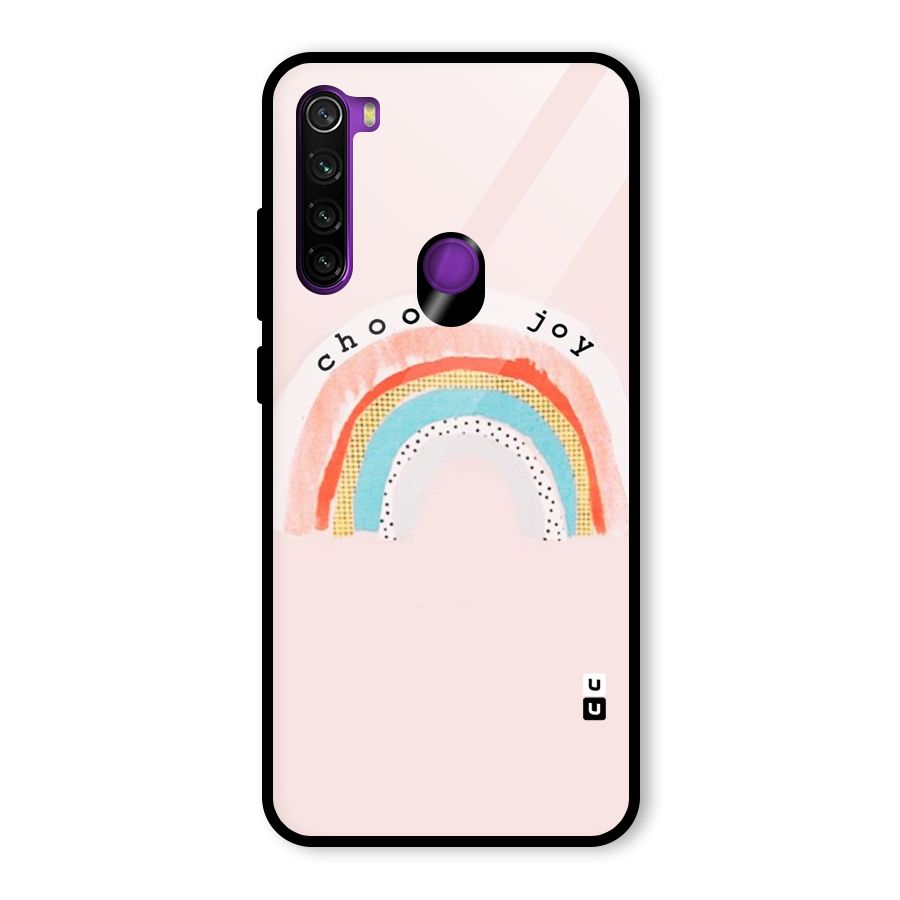 Choose Joy Glass Back Case for Redmi Note 8