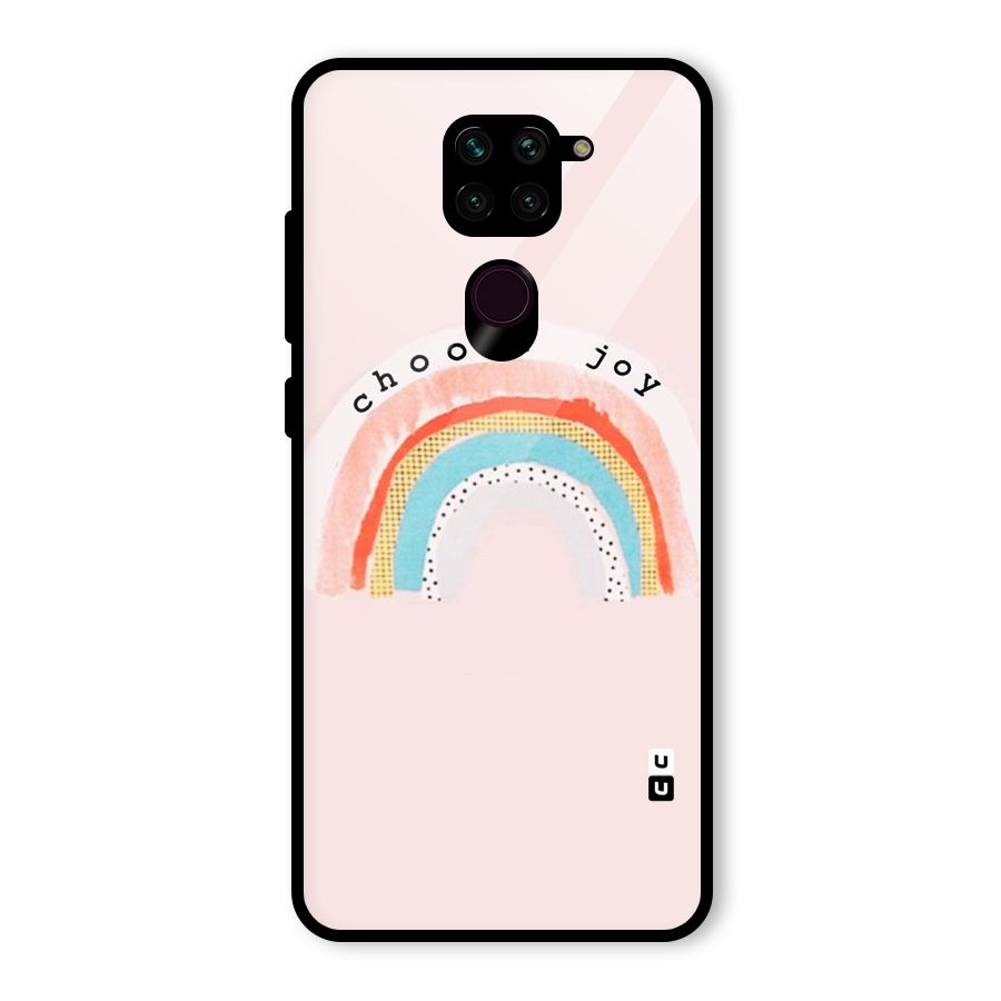 Choose Joy Glass Back Case for Redmi Note 9