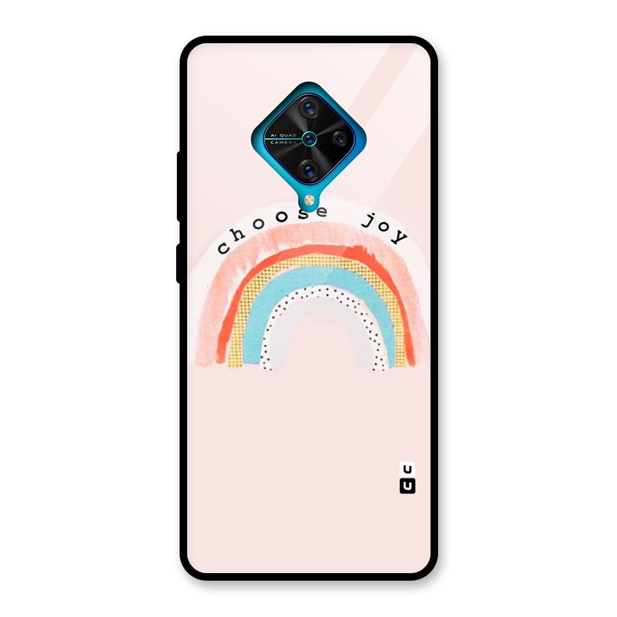Choose Joy Glass Back Case for Vivo S1 Pro