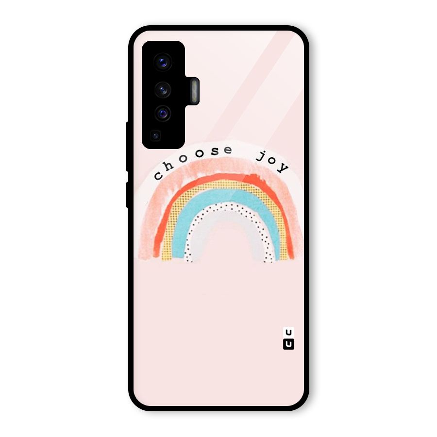 Choose Joy Glass Back Case for Vivo X50