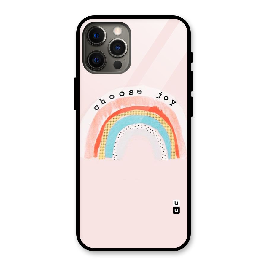 Choose Joy Glass Back Case for iPhone 12 Pro Max