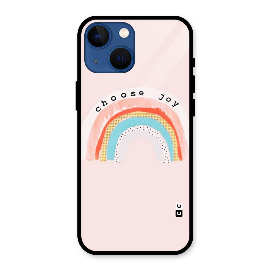 Choose Joy Glass Back Case for iPhone 13 Mini