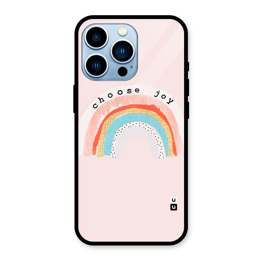 Choose Joy Glass Back Case for iPhone 13 Pro
