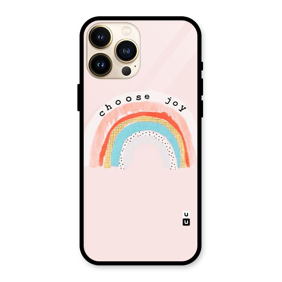 Choose Joy Glass Back Case for iPhone 13 Pro Max