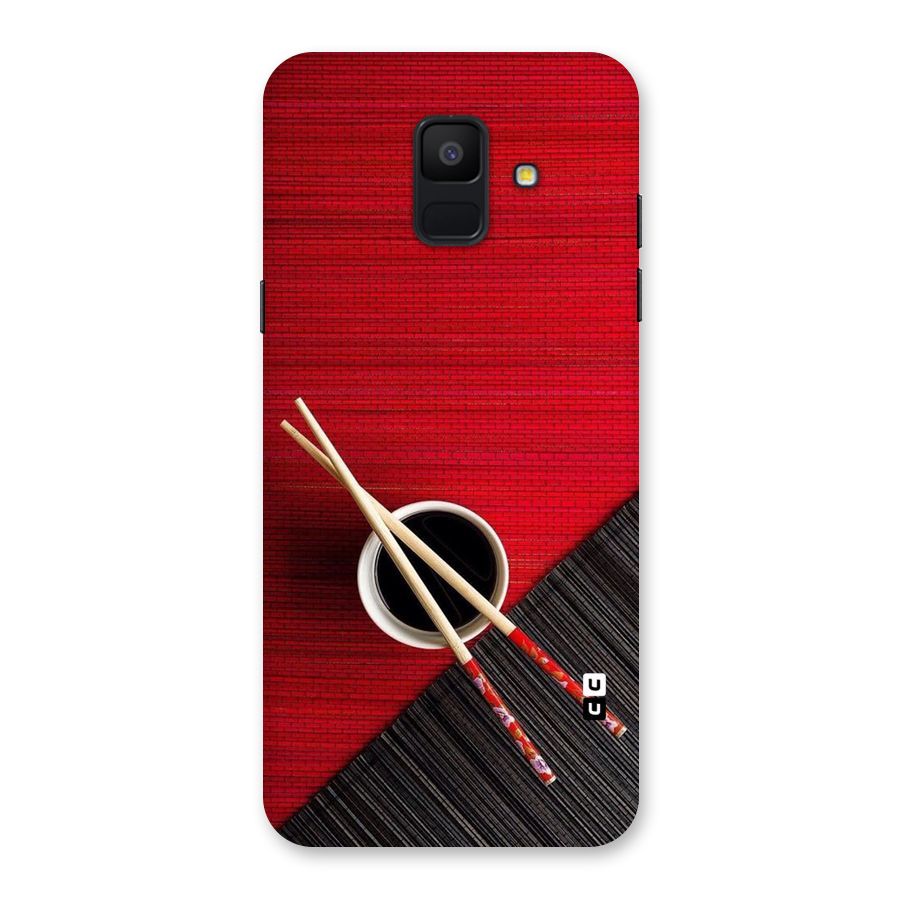 Chopstick Design Back Case for Galaxy A6 (2018)