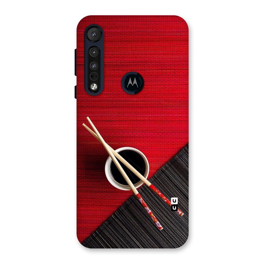 Chopstick Design Back Case for Motorola One Macro