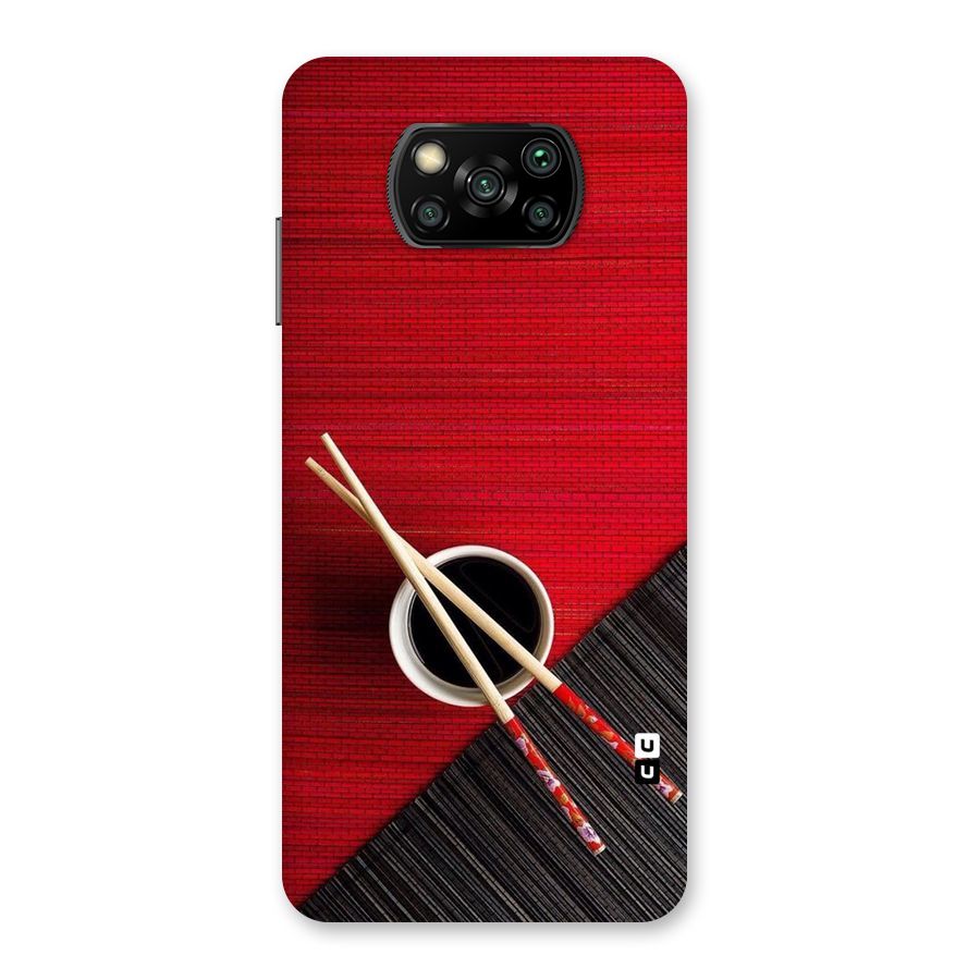 Chopstick Design Back Case for Poco X3