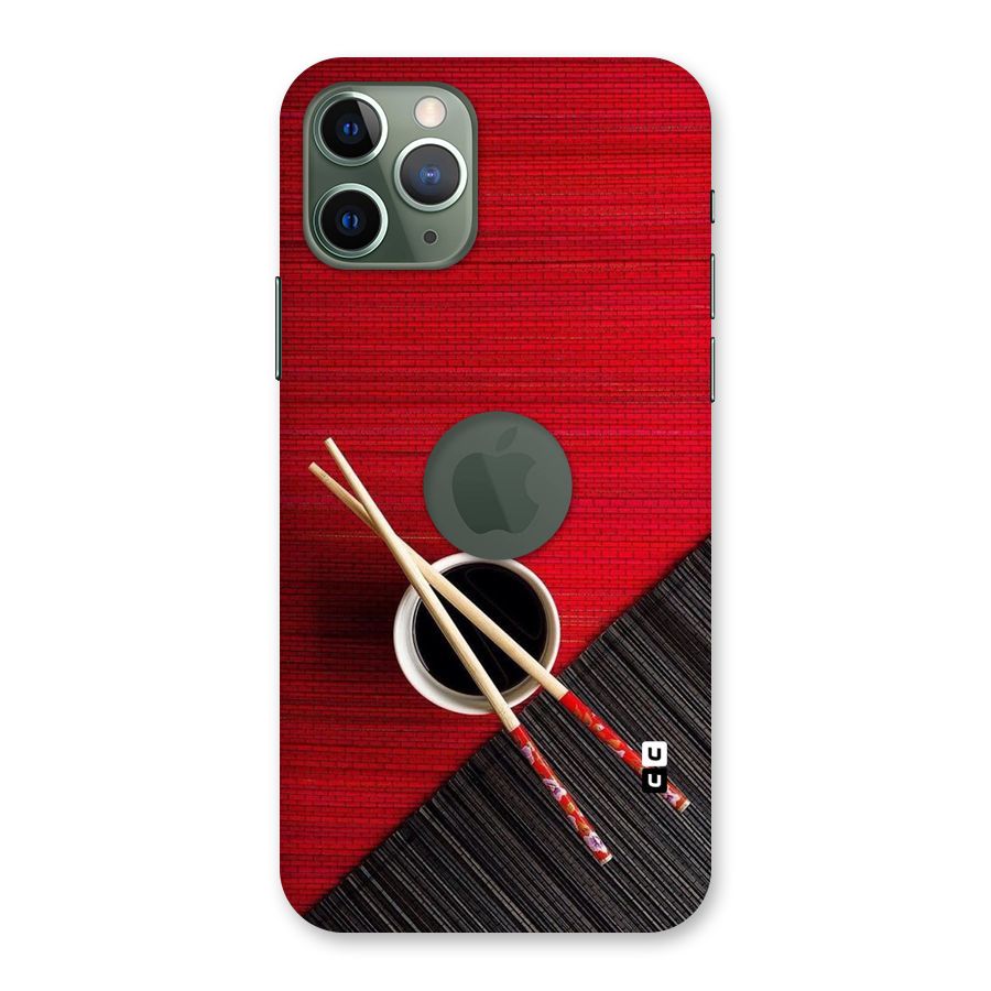 Chopstick Design Back Case for iPhone 11 Pro Logo  Cut