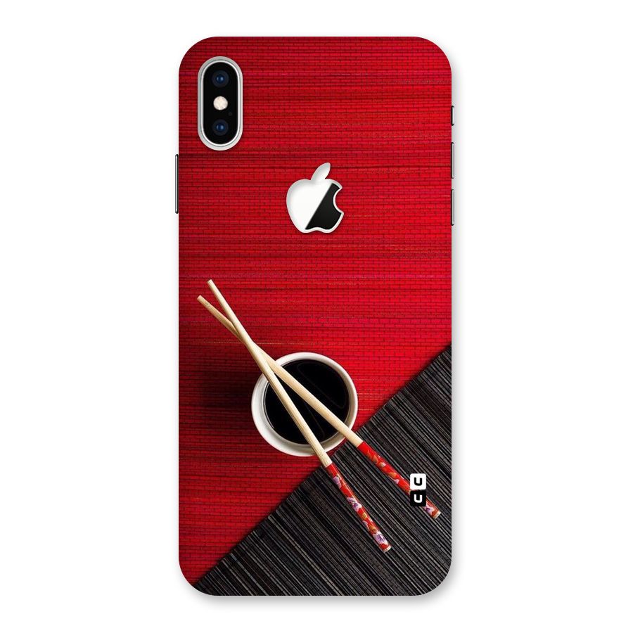 Chopstick Design Back Case for iPhone XS Max Apple Cut