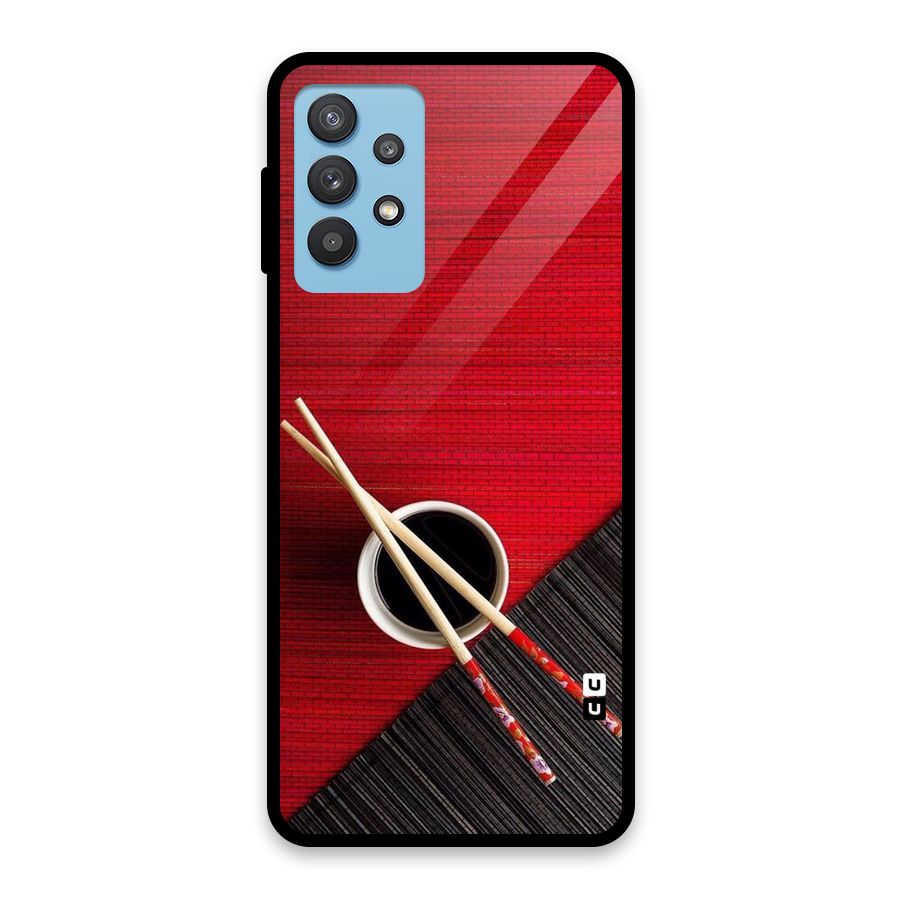 Chopstick Design Glass Back Case for Galaxy M32 5G